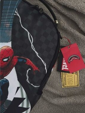 Marvel Spider-Man Graphic Black and Red Sling Backpack